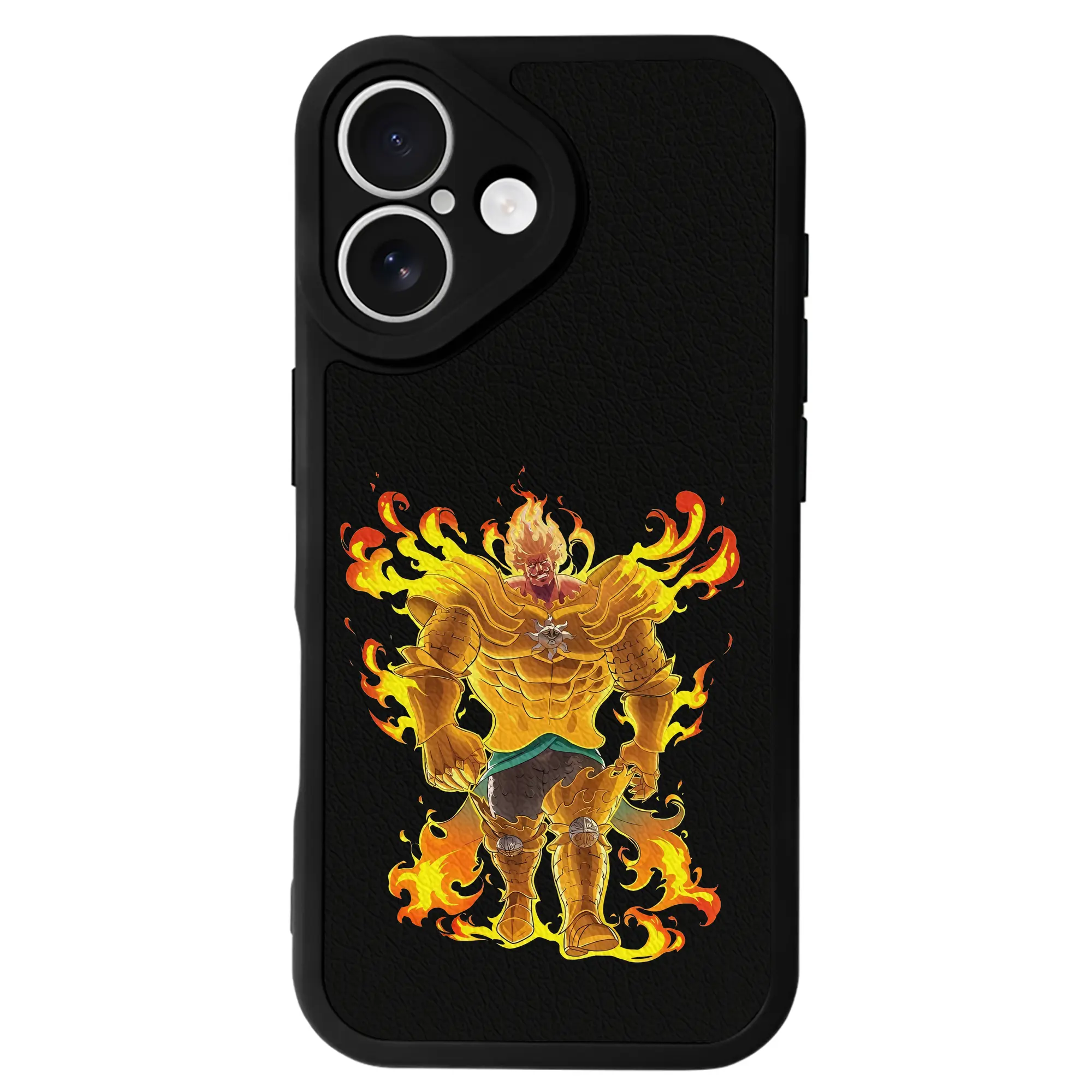 七つの大罪 グッズ エスカノール - IPhone 16シリーズ対応 ・ シリコンスマホケース ・ レザー調 ・ 高精度フィット ・ 耐衝撃 ・ ワイヤレス充電対応 ・ 精密カット